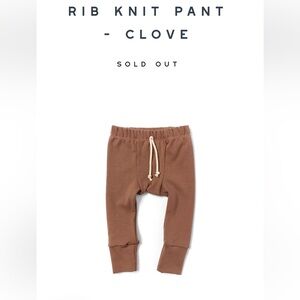 NWT Childhoods Rib Knit Pants- 5T Clove